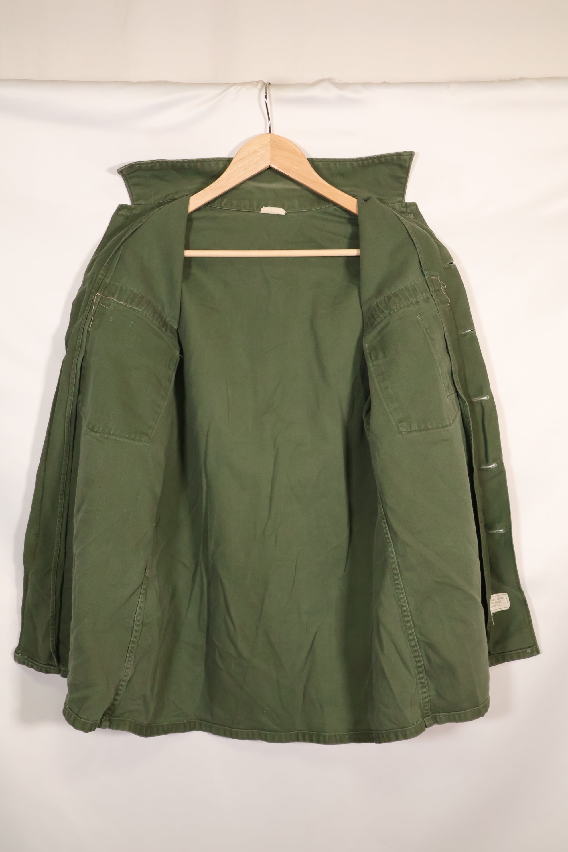 1967年契約　アメリカ海軍　OG-107 ユーティリティシャツ　工兵部隊 SEABEES　同一オーナー B