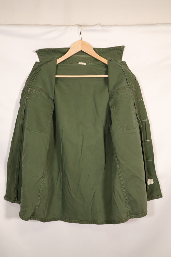 1967年契約　アメリカ海軍　OG-107 ユーティリティシャツ　工兵部隊 SEABEES　同一オーナー B