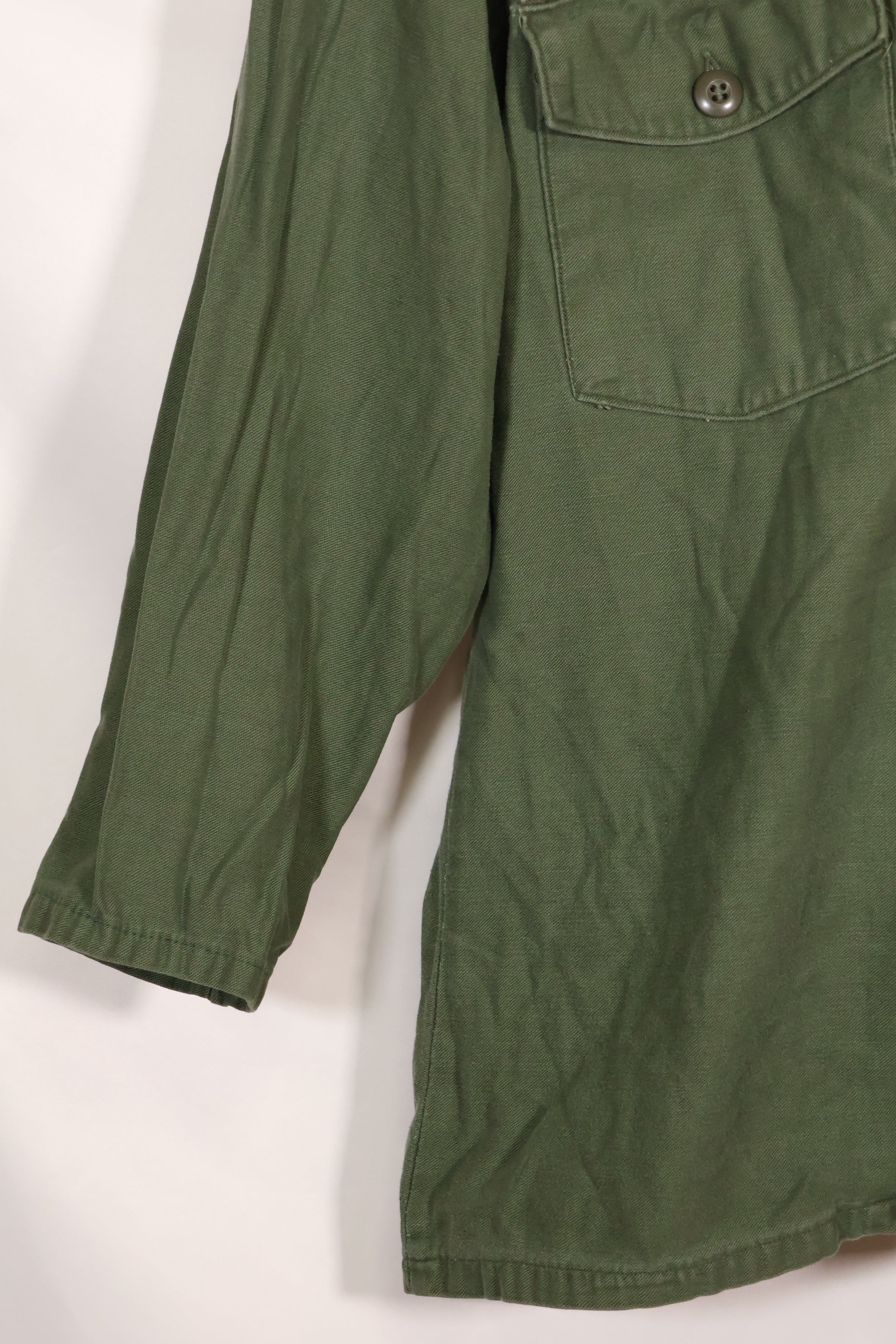 1967年契約　アメリカ海軍　OG-107 ユーティリティシャツ　工兵部隊 SEABEES　同一オーナー C