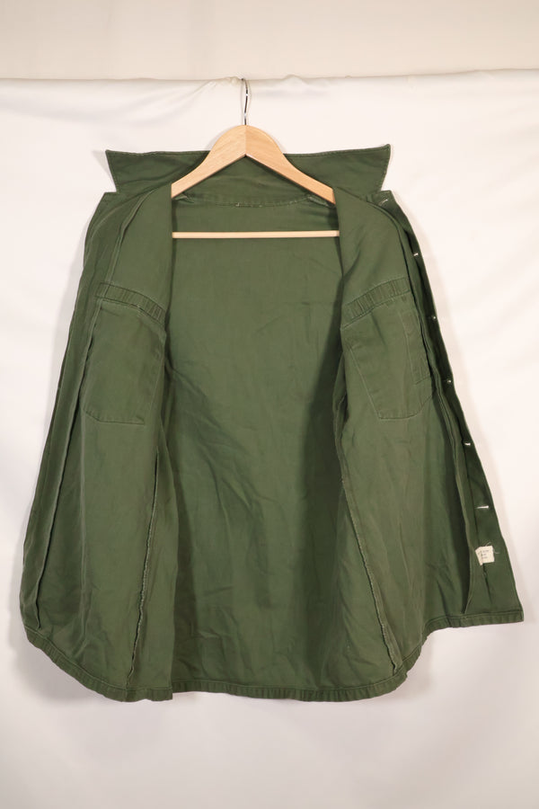 1967年契約　アメリカ海軍　OG-107 ユーティリティシャツ　工兵部隊 SEABEES　同一オーナー C