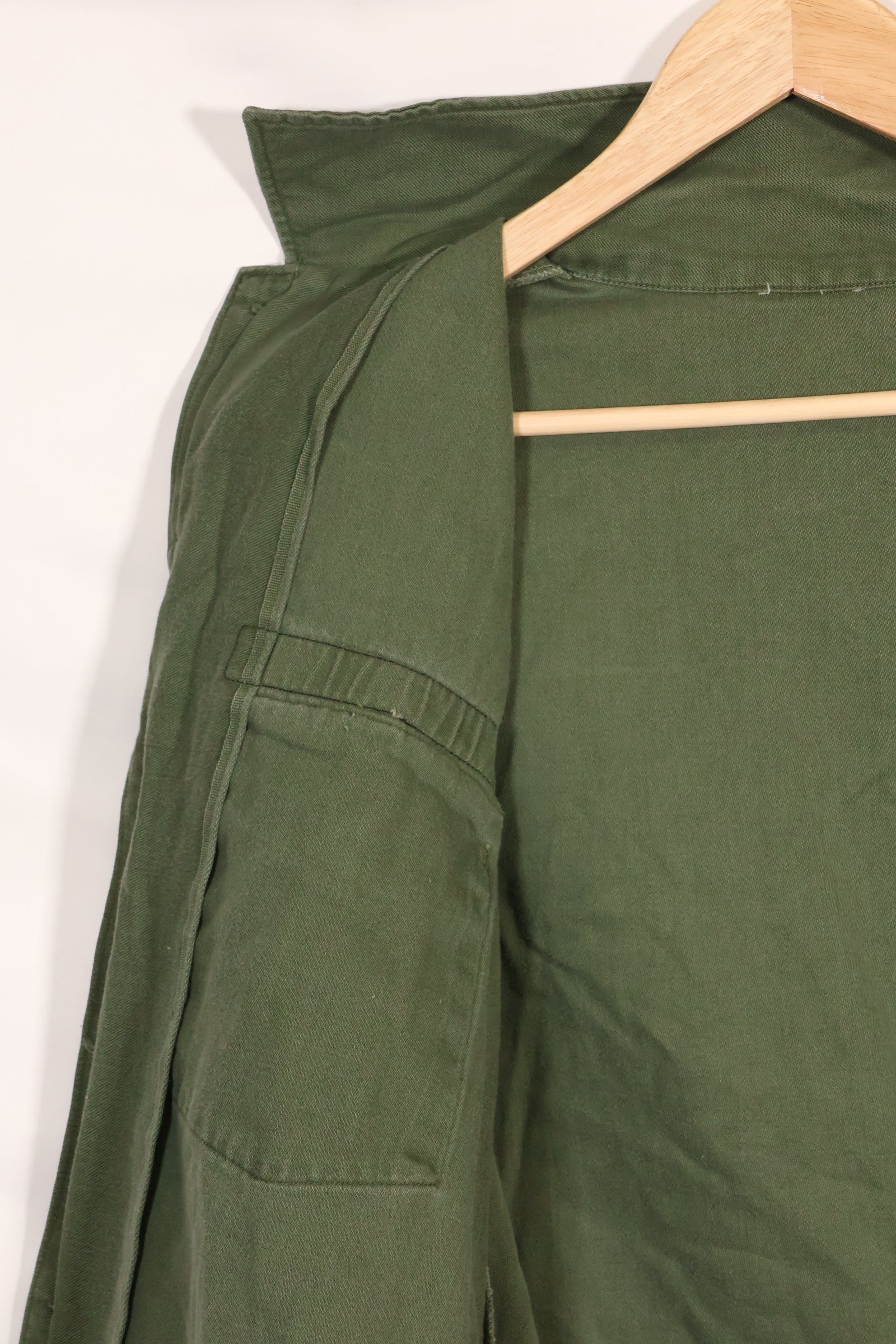 1967年契約　アメリカ海軍　OG-107 ユーティリティシャツ　工兵部隊 SEABEES　同一オーナー C