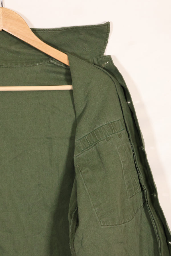 1967年契約　アメリカ海軍　OG-107 ユーティリティシャツ　工兵部隊 SEABEES　同一オーナー C