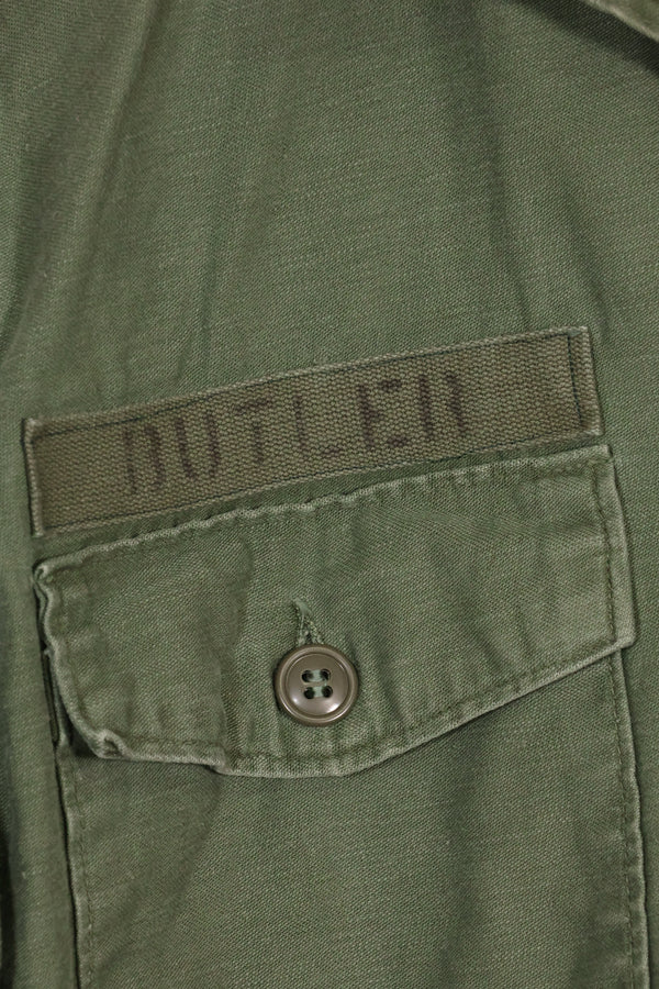 1967年契約　アメリカ海軍　OG-107 ユーティリティシャツ　工兵部隊 SEABEES　同一オーナー D