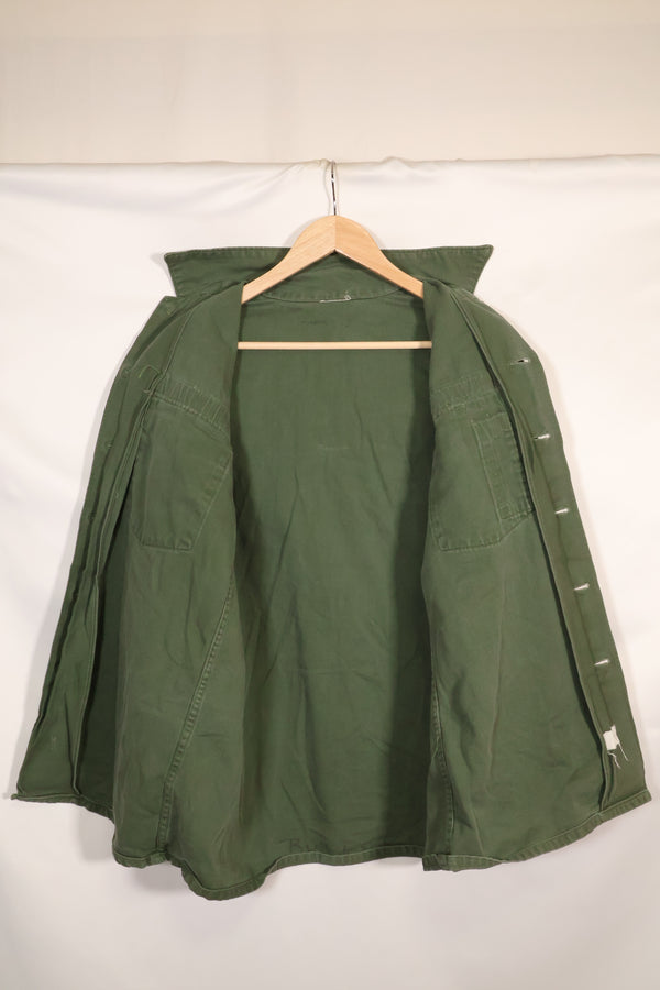 1967年契約　アメリカ海軍　OG-107 ユーティリティシャツ　工兵部隊 SEABEES　同一オーナー D