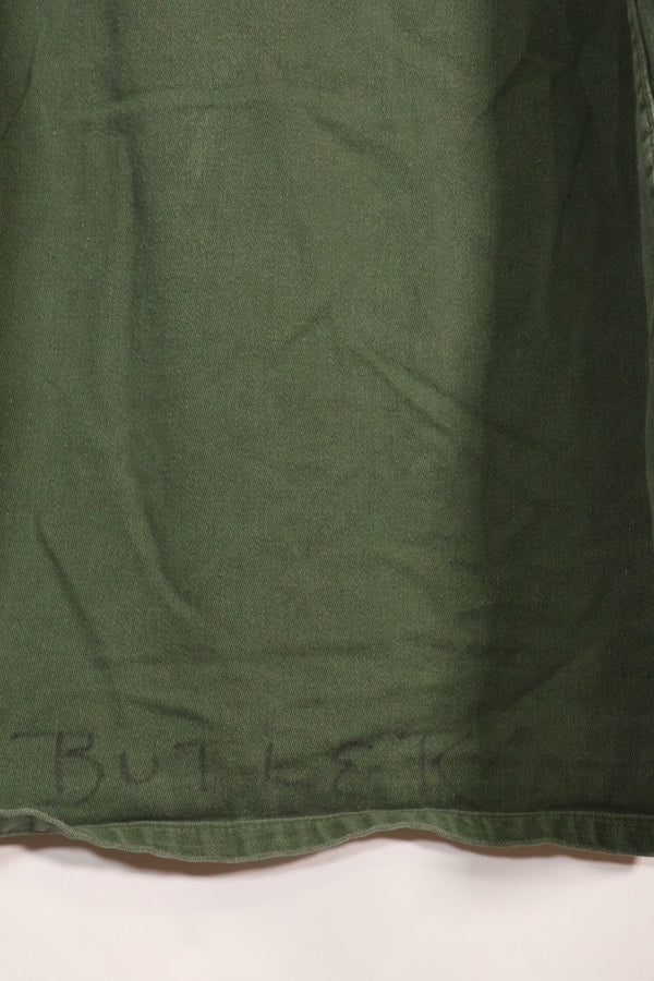 1967年契約　アメリカ海軍　OG-107 ユーティリティシャツ　工兵部隊 SEABEES　同一オーナー D