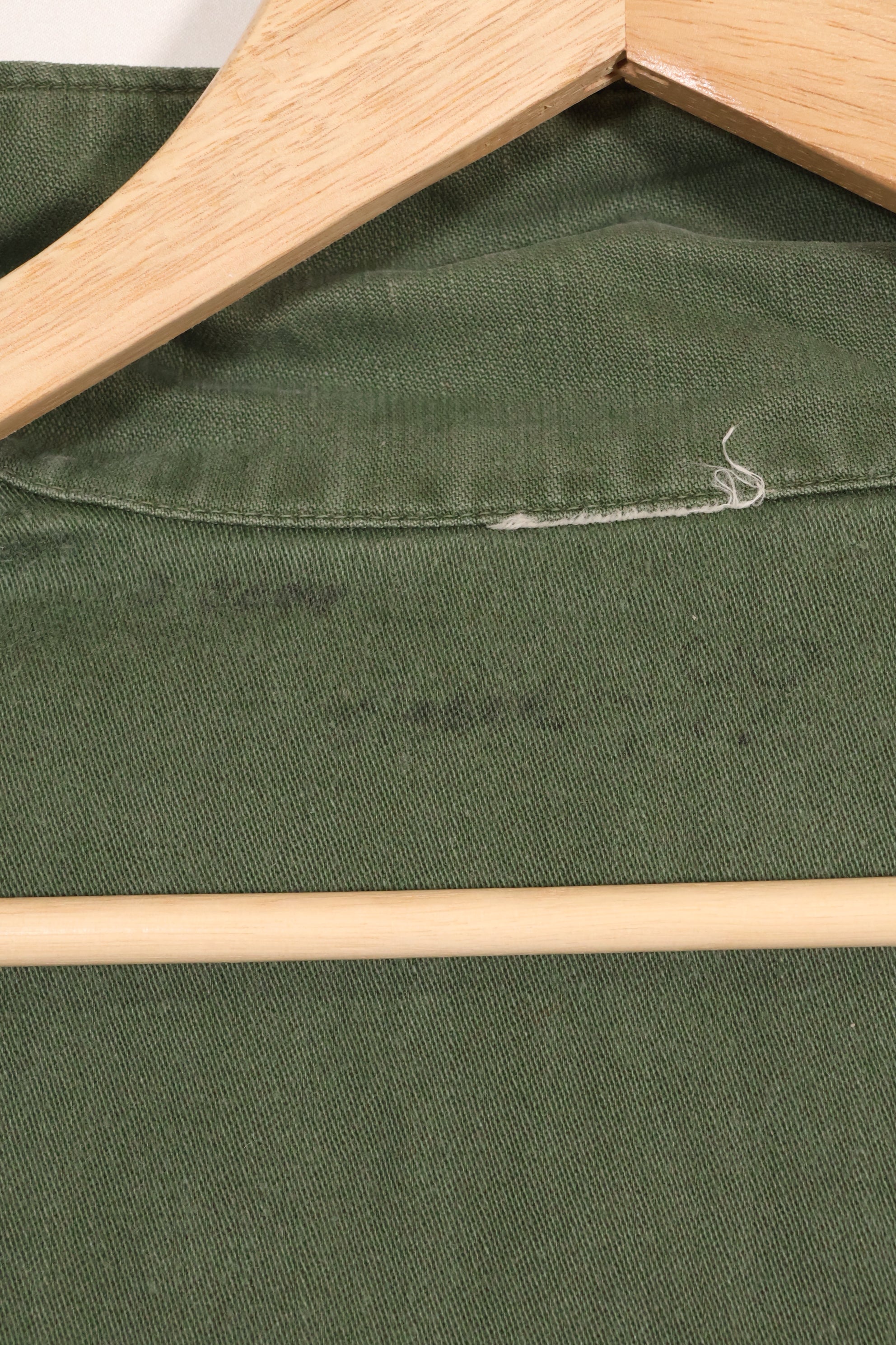 1967年契約　アメリカ海軍　OG-107 ユーティリティシャツ　工兵部隊 SEABEES　同一オーナー D