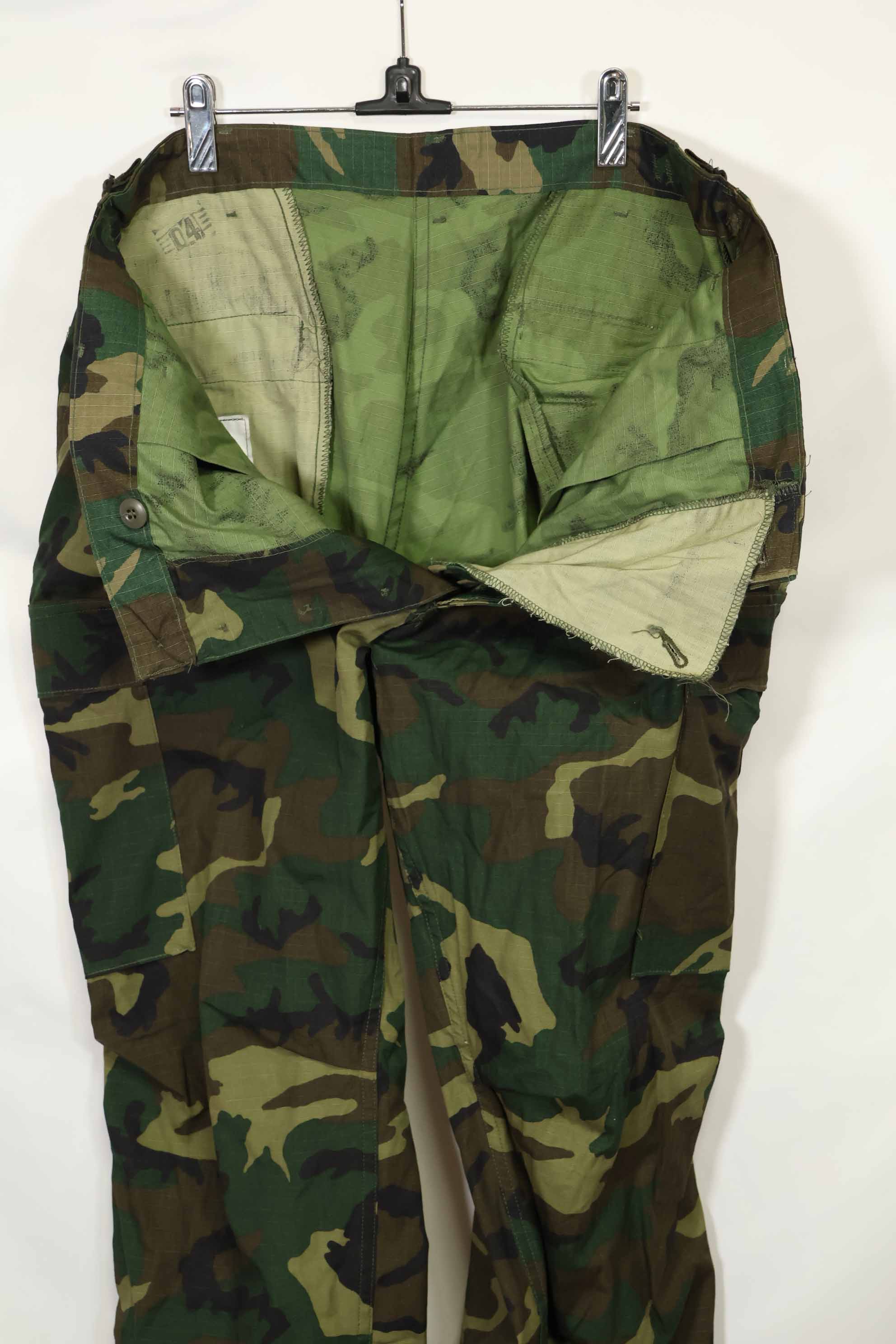 1981年契約　デッドストック　アメリカ軍　ERDL　LCリーフ　ジャングルファティーグパンツ　L-S