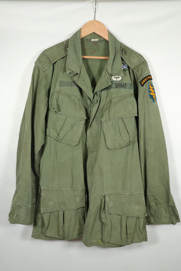 実物　2nd Model ジャングルファティーグ　ジャケット  グリーンベレー　パッチ後付け　中古品
