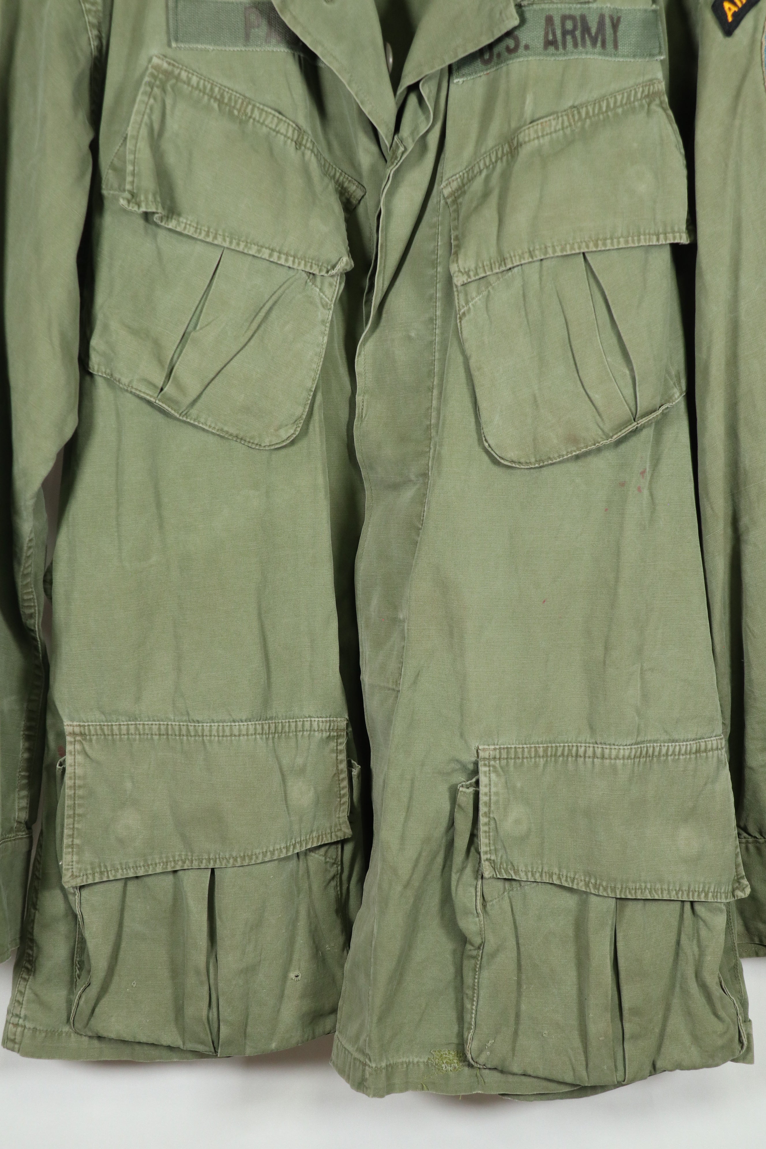 実物　2nd Model ジャングルファティーグ　ジャケット  グリーンベレー　パッチ後付け　中古品