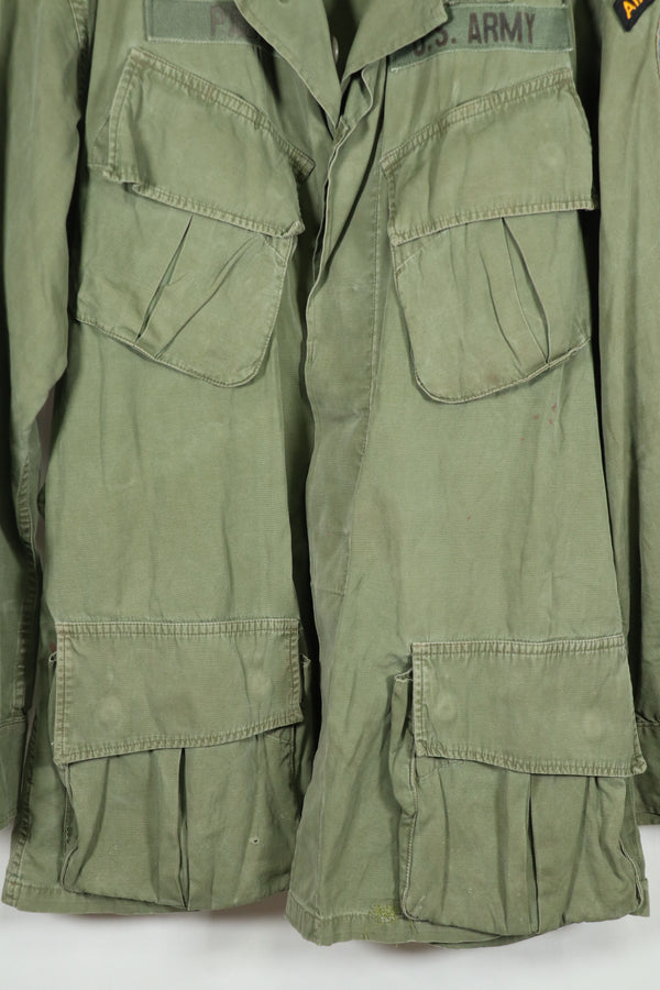 実物　2nd Model ジャングルファティーグ　ジャケット  グリーンベレー　パッチ後付け　中古品