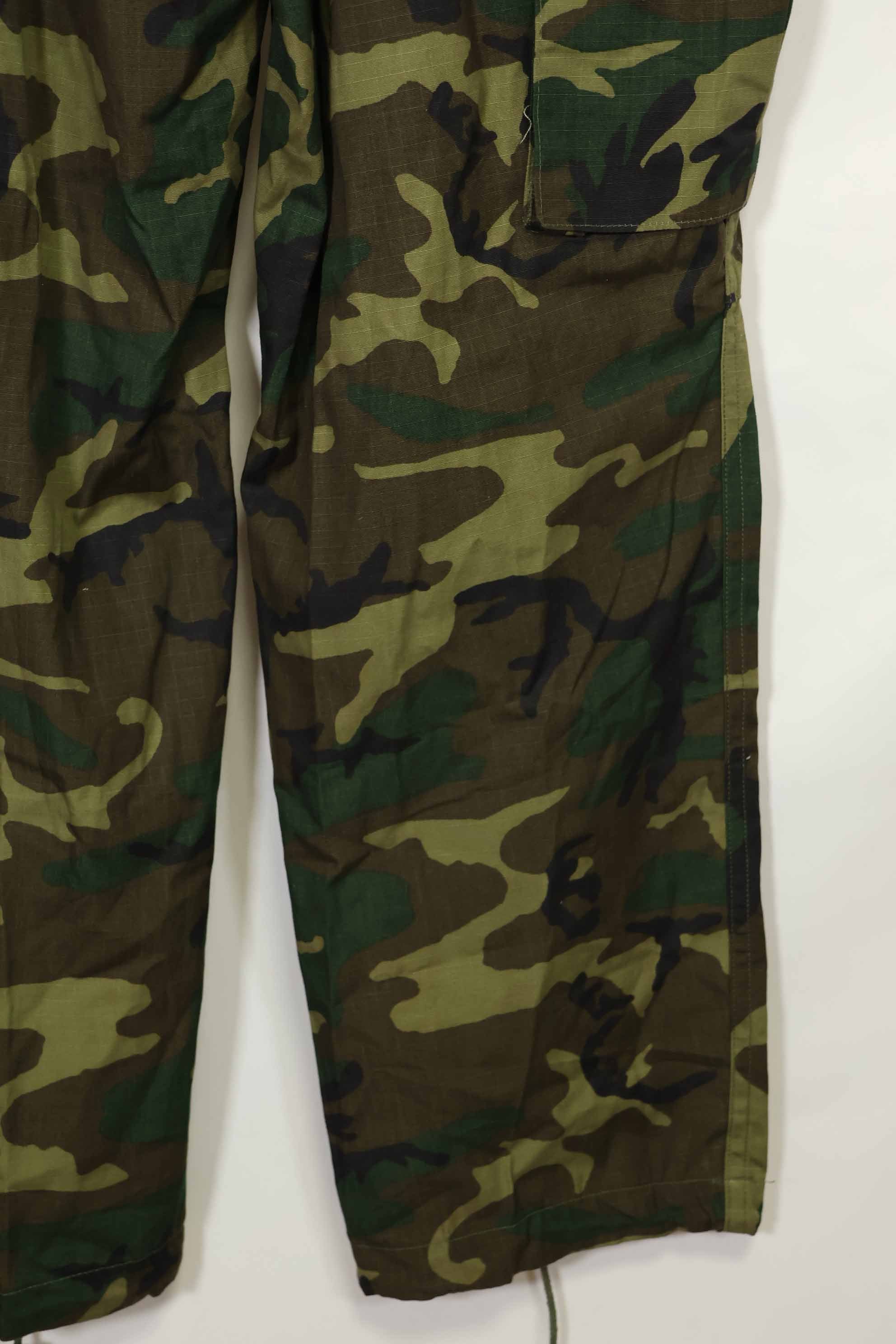 1981年契約　デッドストック　アメリカ軍　ERDL　LCリーフ　ジャングルファティーグパンツ　L-S