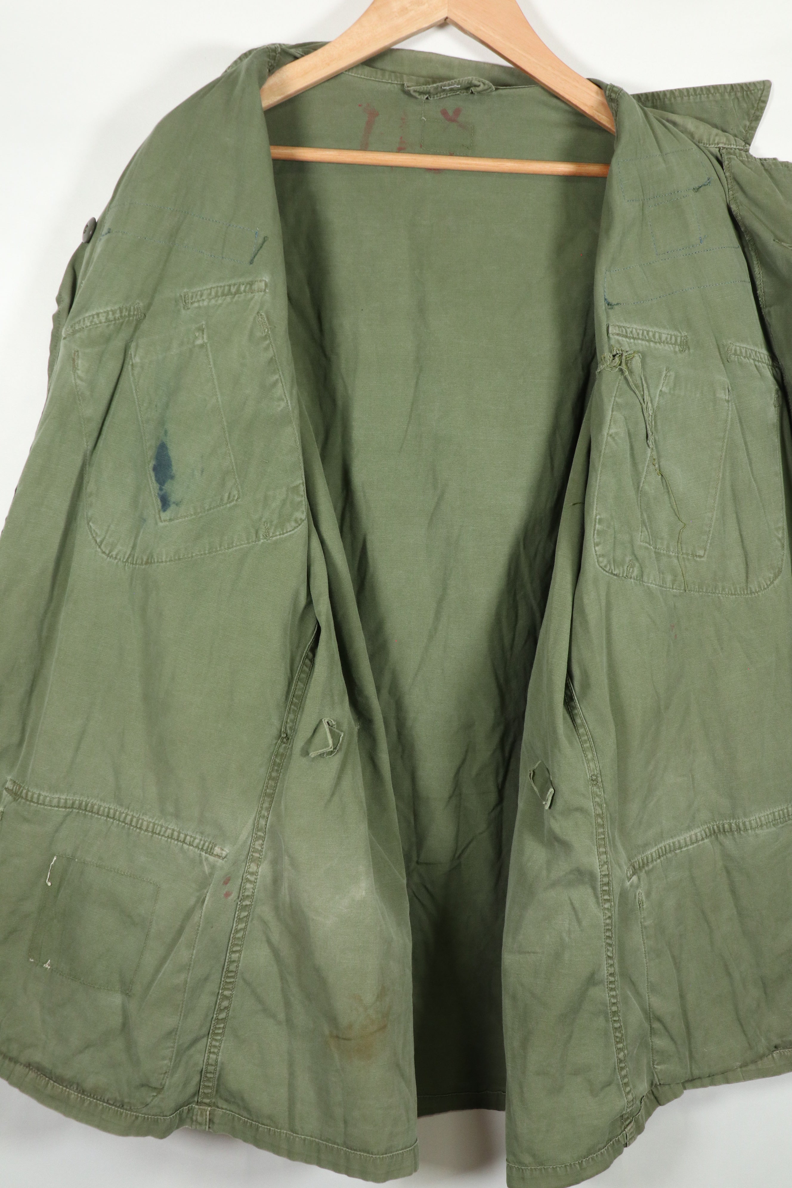 実物　2nd Model ジャングルファティーグ　ジャケット  グリーンベレー　パッチ後付け　中古品