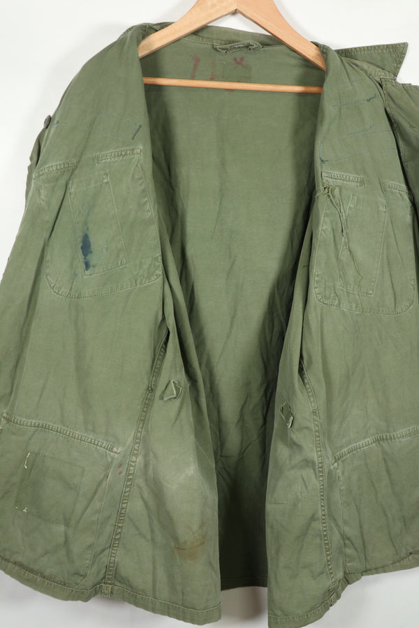 実物　2nd Model ジャングルファティーグ　ジャケット  グリーンベレー　パッチ後付け　中古品