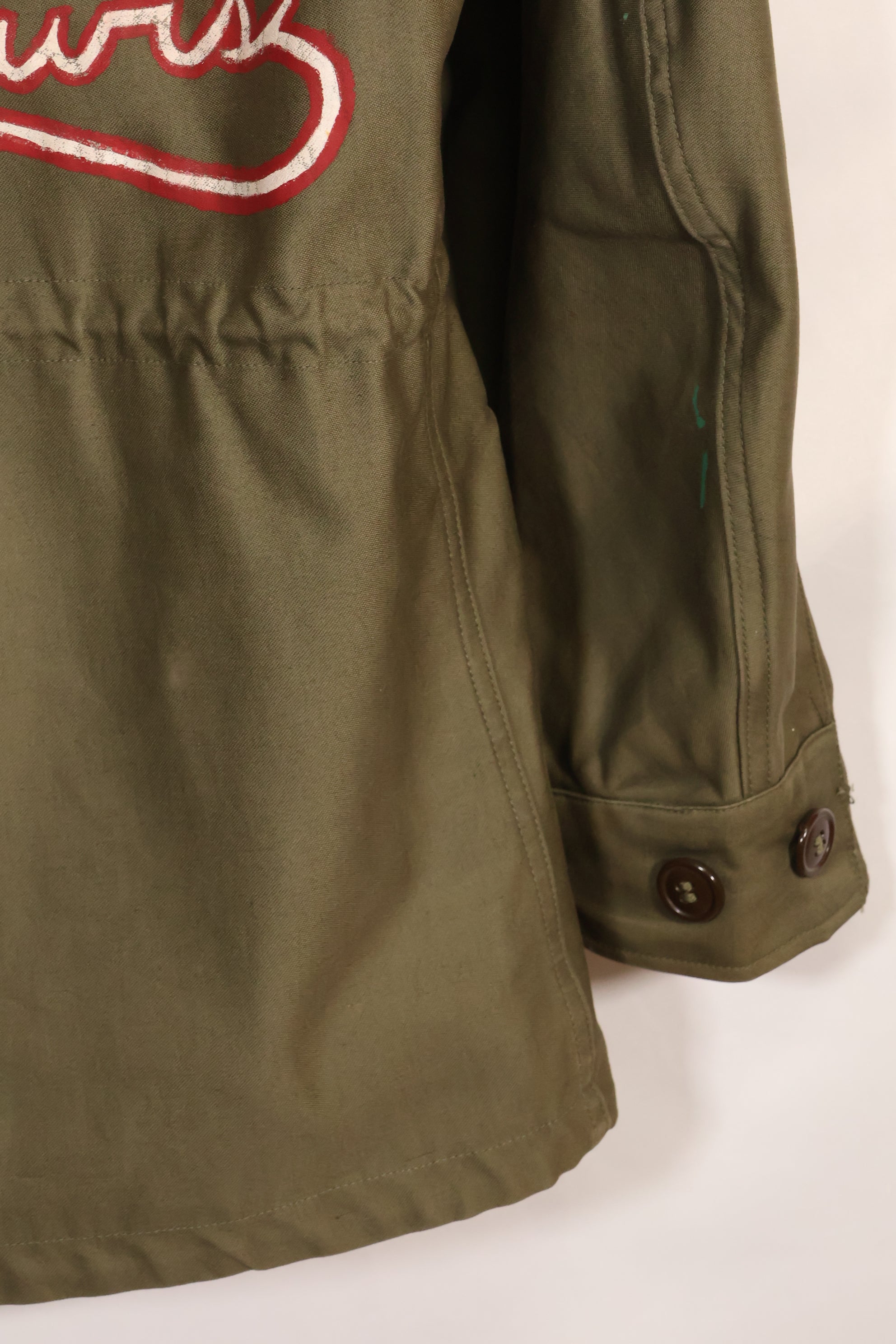1940年代　アメリカ軍　M43　フィールドジャケット 2nd Inf カスタムペイントジャケット　ほぼ未使用品