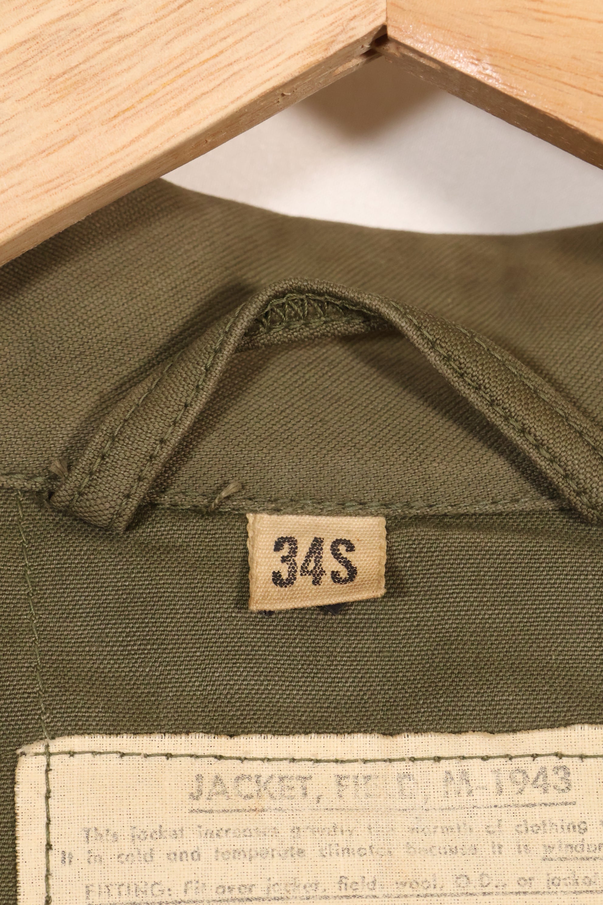 1940年代　アメリカ軍　M43　フィールドジャケット 2nd Inf カスタムペイントジャケット　ほぼ未使用品