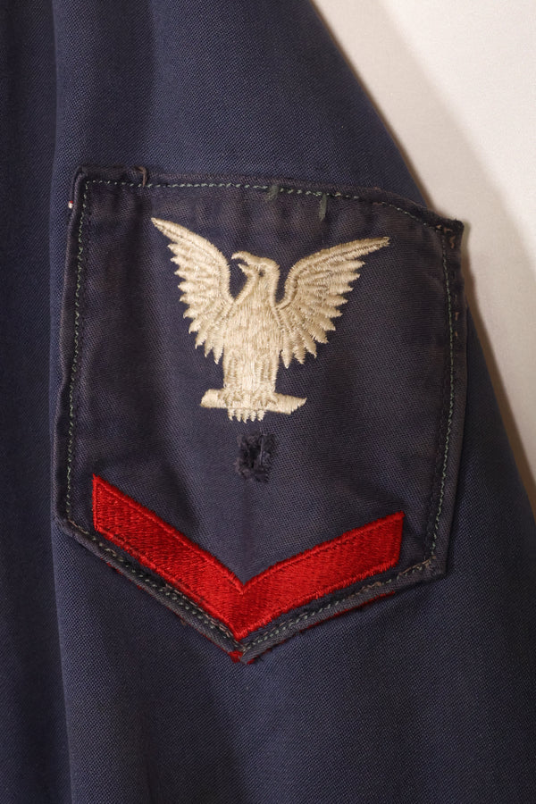 1968年契約　アメリカ海軍　対潜哨戒整備兵　デッキジャケット　ローカルメイドパッチ付　中古品