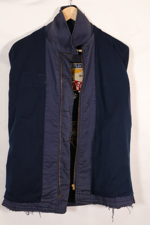 1968年契約　アメリカ海軍　対潜哨戒整備兵　デッキジャケット　ローカルメイドパッチ付　中古品