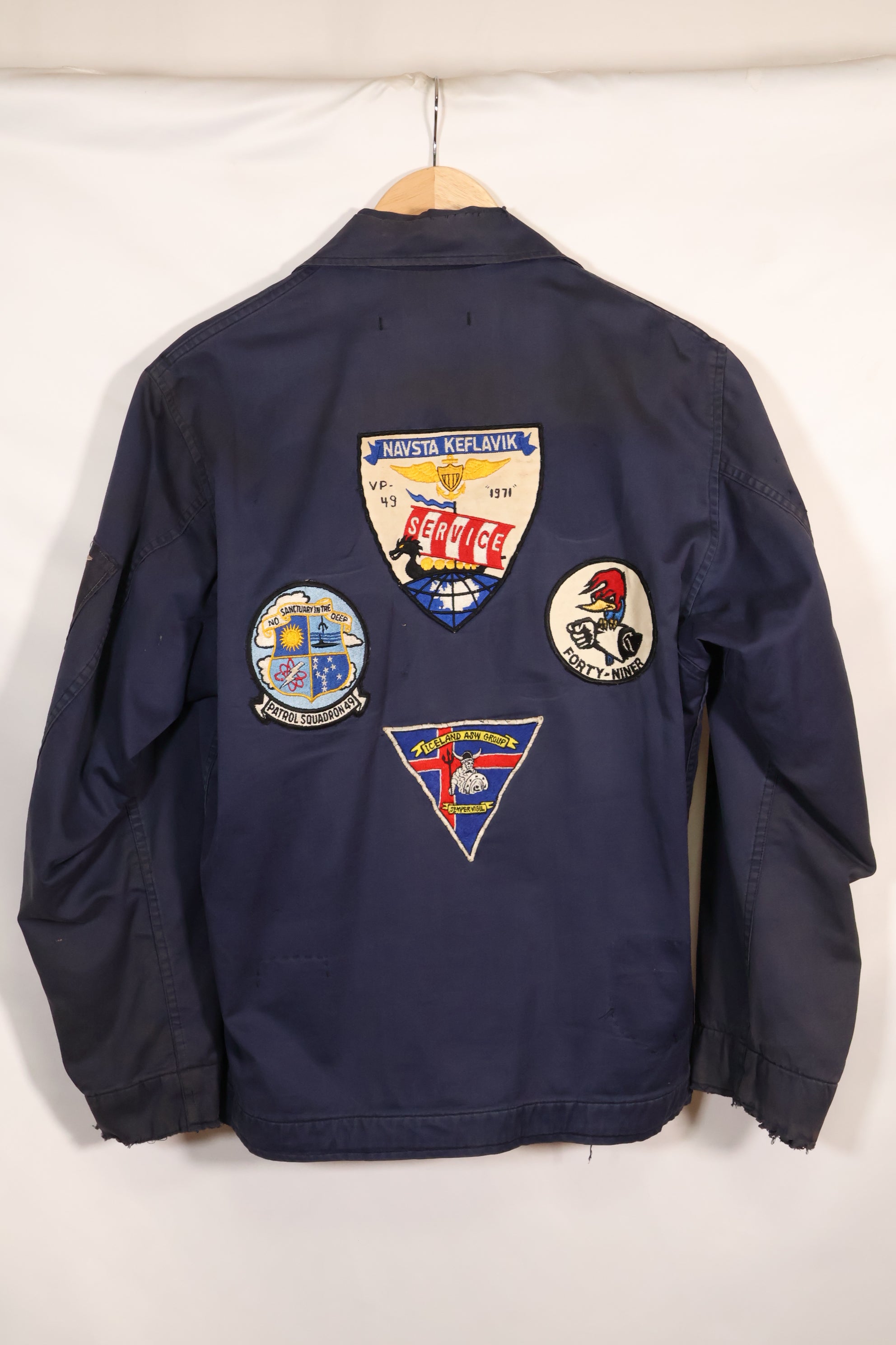 1968年契約　アメリカ海軍　対潜哨戒整備兵　デッキジャケット　ローカルメイドパッチ付　中古品