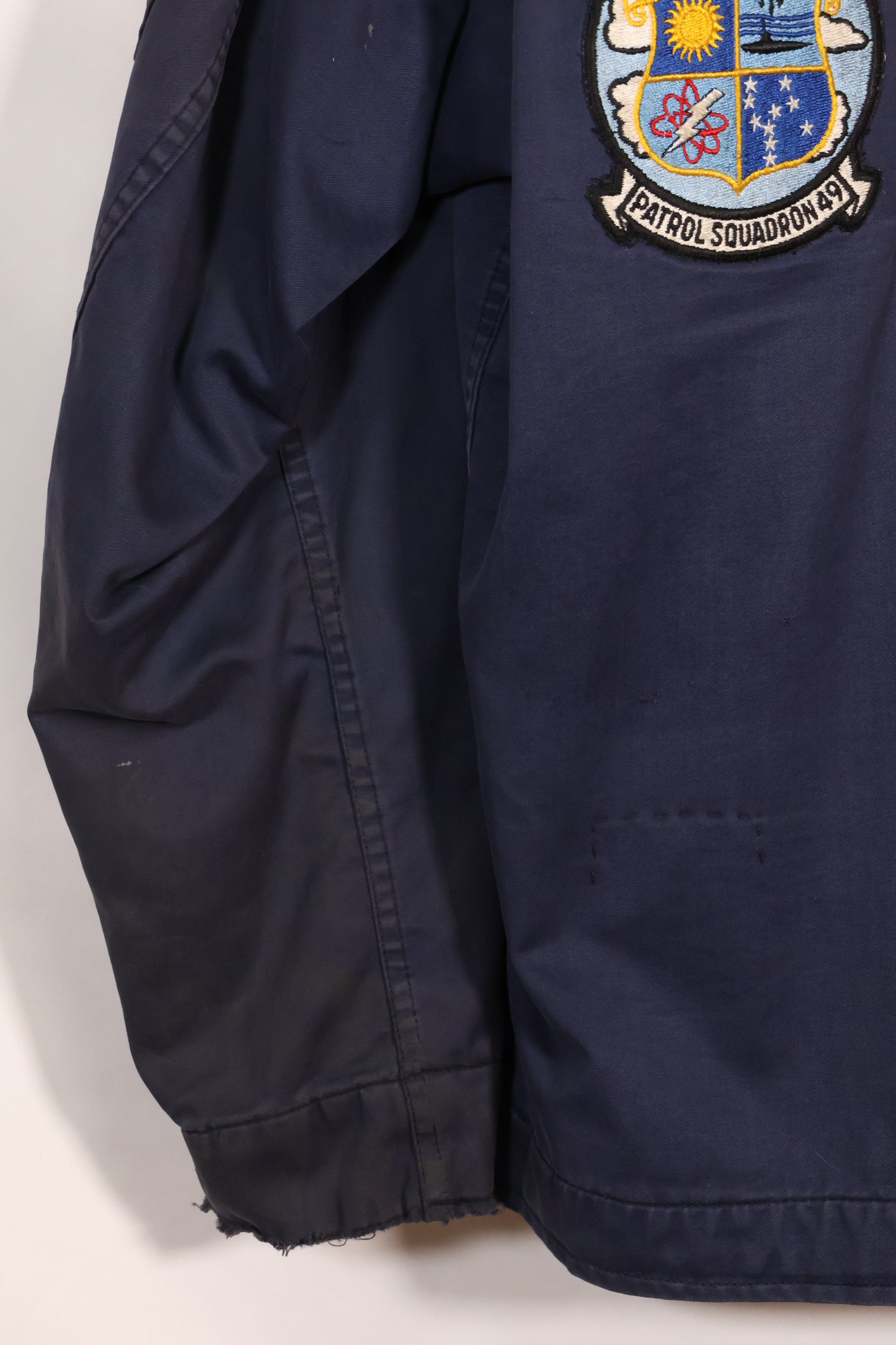 1968年契約　アメリカ海軍　対潜哨戒整備兵　デッキジャケット　ローカルメイドパッチ付　中古品