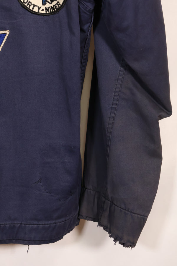 1968年契約　アメリカ海軍　対潜哨戒整備兵　デッキジャケット　ローカルメイドパッチ付　中古品