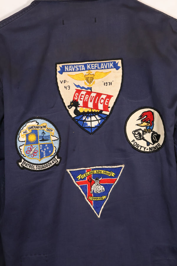 1968年契約　アメリカ海軍　対潜哨戒整備兵　デッキジャケット　ローカルメイドパッチ付　中古品