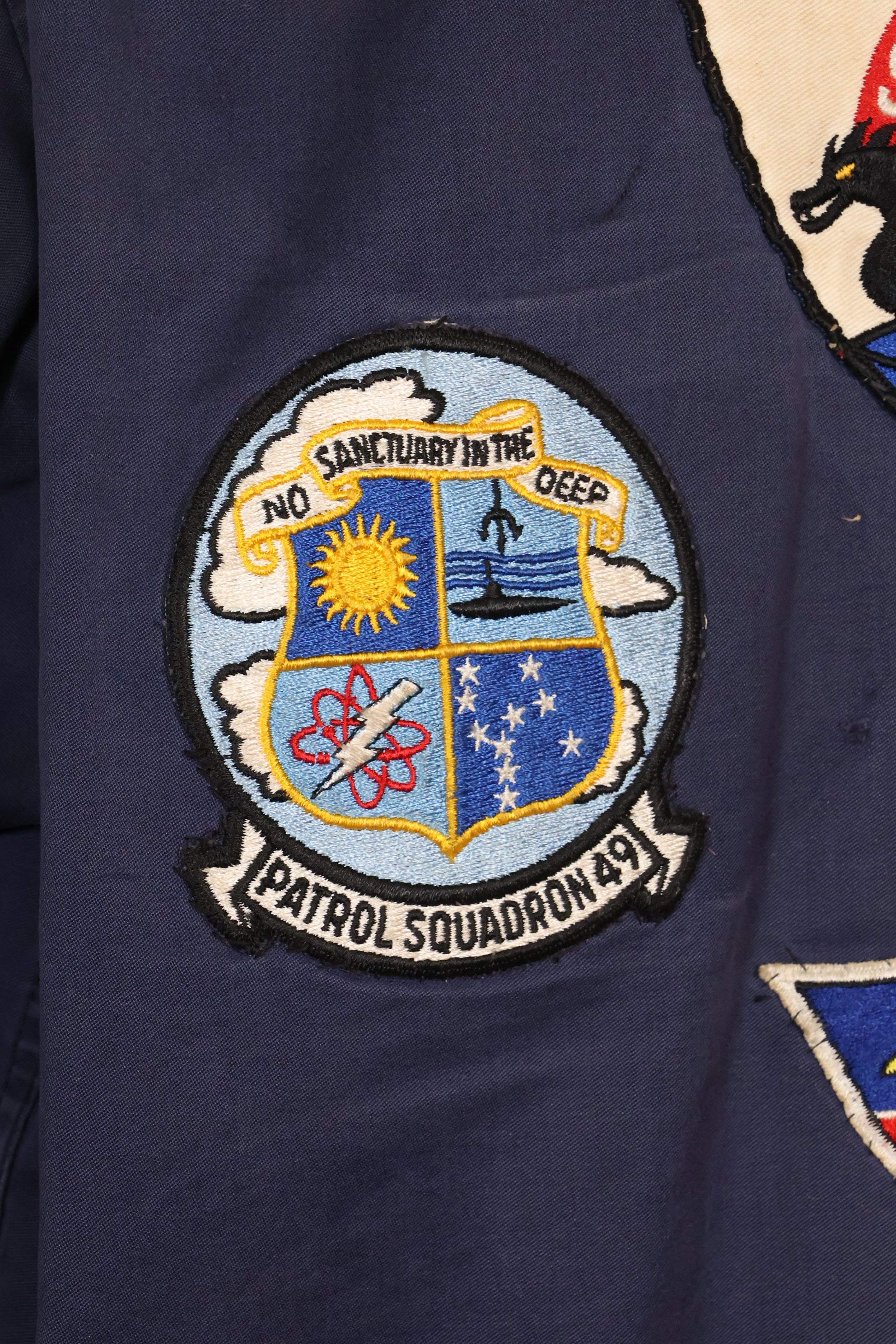 1968年契約　アメリカ海軍　対潜哨戒整備兵　デッキジャケット　ローカルメイドパッチ付　中古品