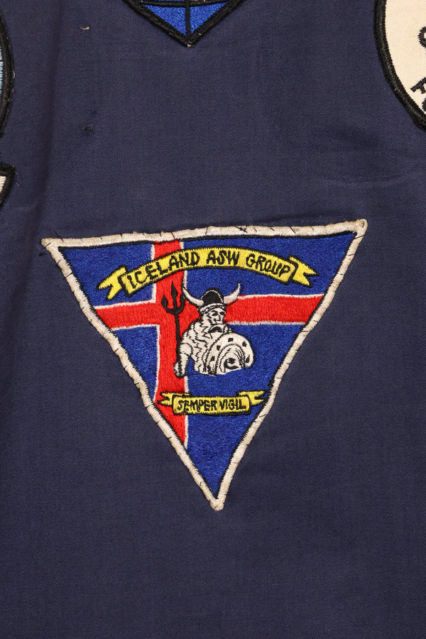 1968年契約　アメリカ海軍　対潜哨戒整備兵　デッキジャケット　ローカルメイドパッチ付　中古品