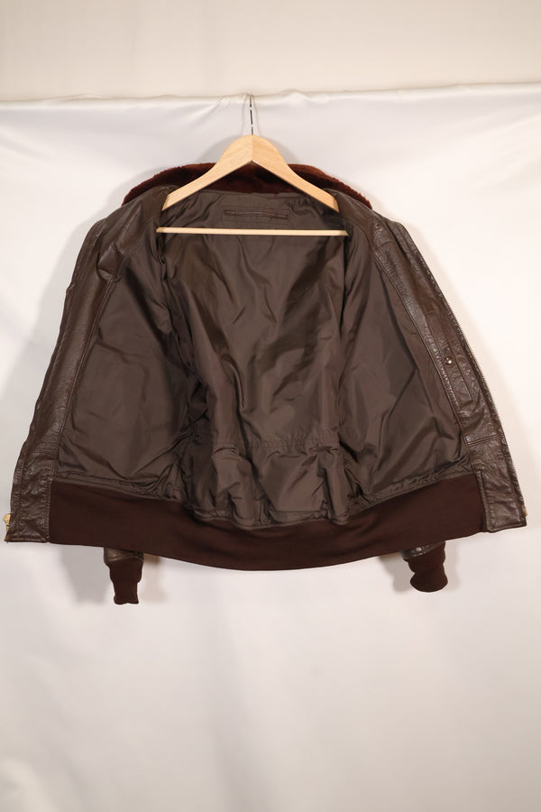 1950年代〜60年代ロット　アメリカ海軍　G-1　フライトジャケット　契約ラベルなし　中古品