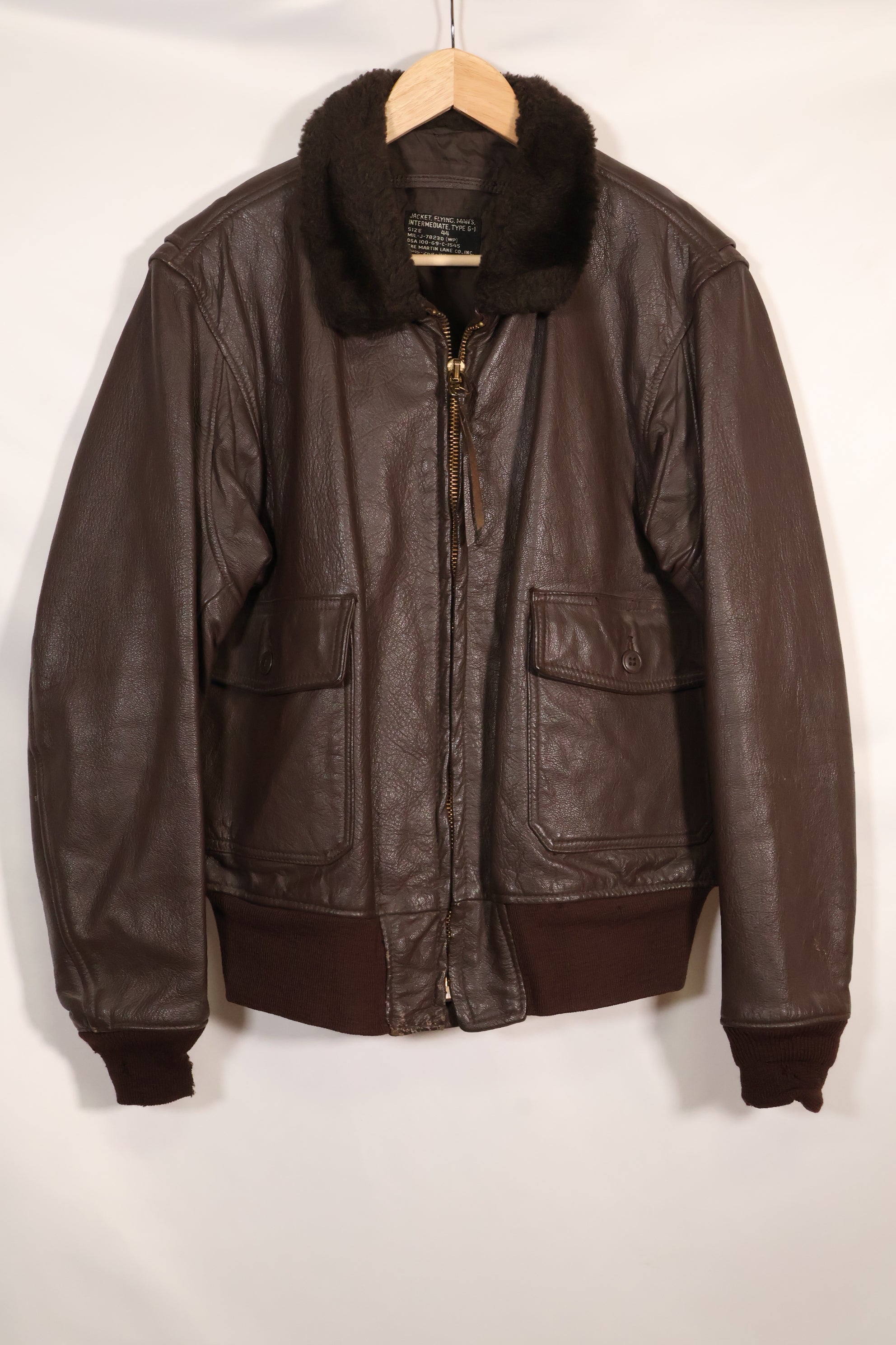 1969年契約　Size 44　アメリカ海軍　G-1　フライトジャケット　大きめサイズ　中古品