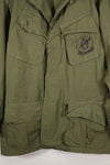 Circa 1966-67 M-R 3rd Model Jungle Fatigue Jacket with patches, good condition.