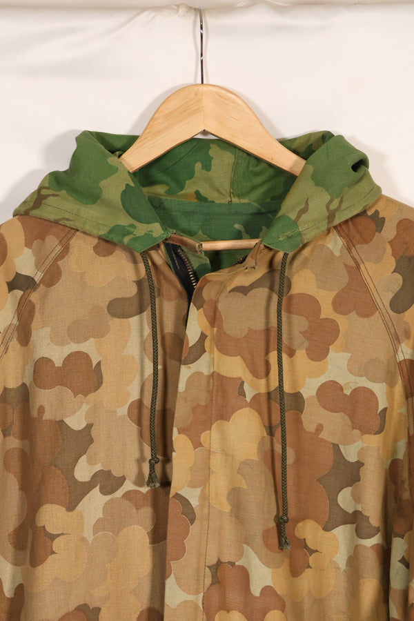 古いレプリカ　アメリカ海兵隊　ミッチェル迷彩　リバーシブル　パーカー　中古品