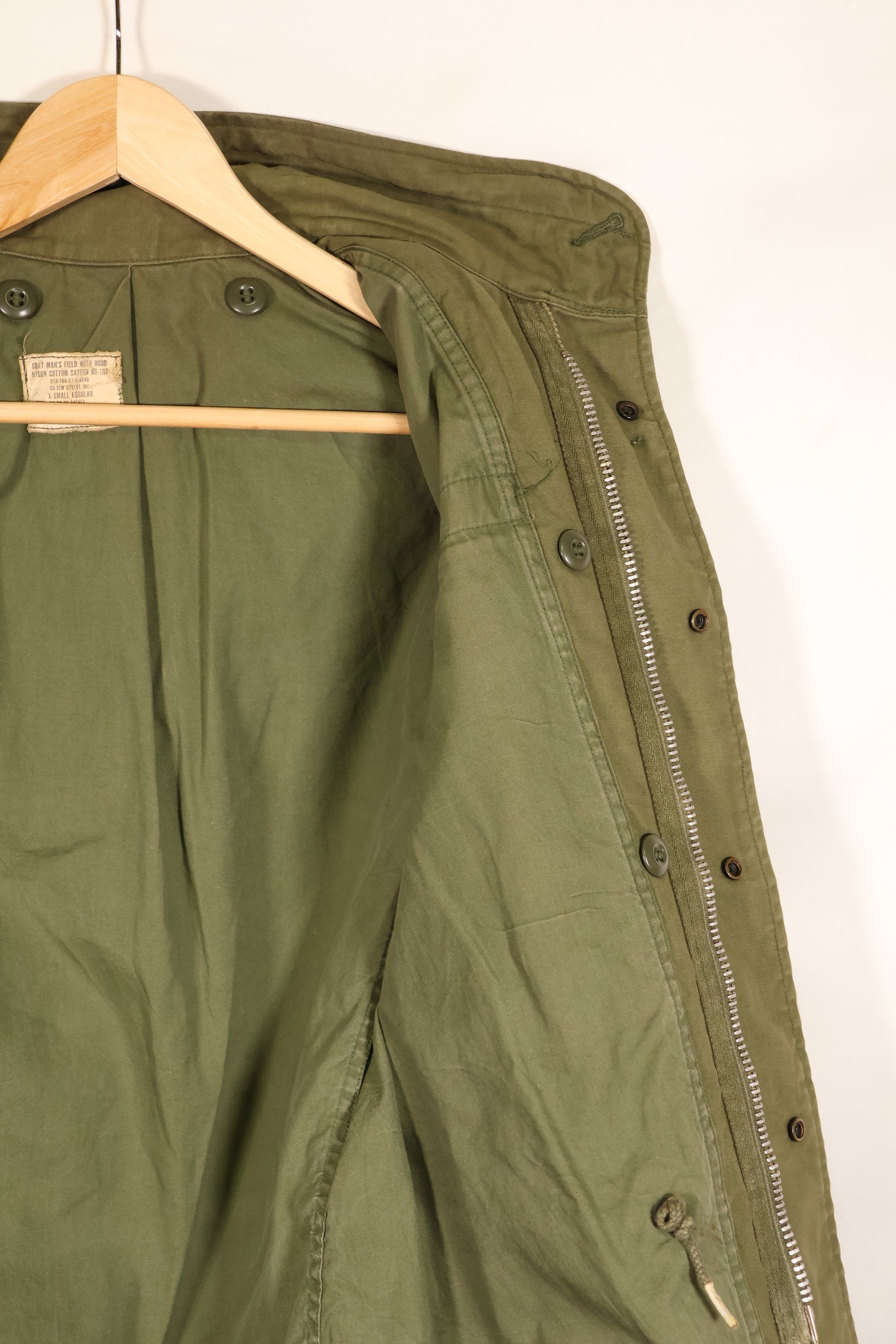 1967年契約　X-S-R　2nd Model M65　フィールドジャケット　パッチ初付け　中古品
