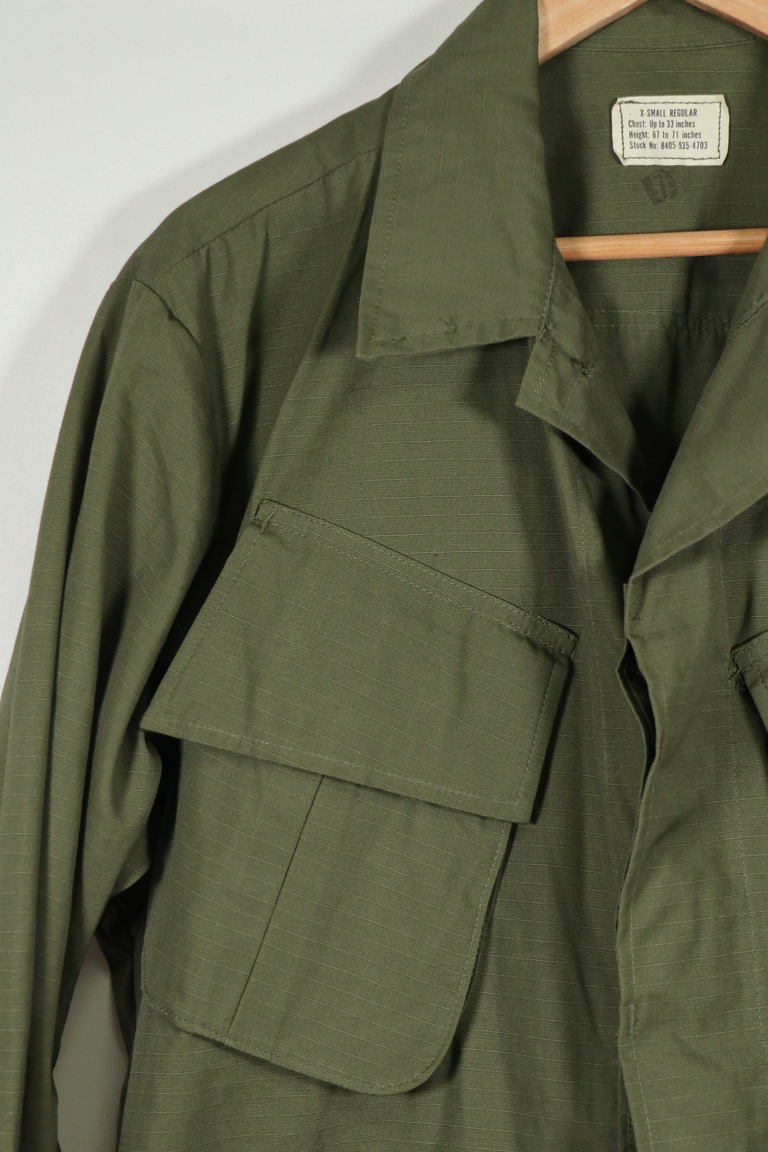 実物　デッドストック品　1969年製　4th Model ジャングルファティーグ   X-SMALL-REGULAR