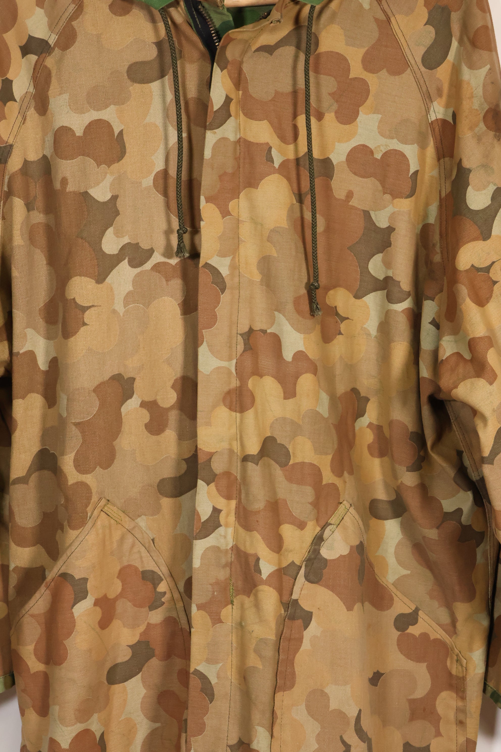 古いレプリカ　アメリカ海兵隊　ミッチェル迷彩　リバーシブル　パーカー　中古品