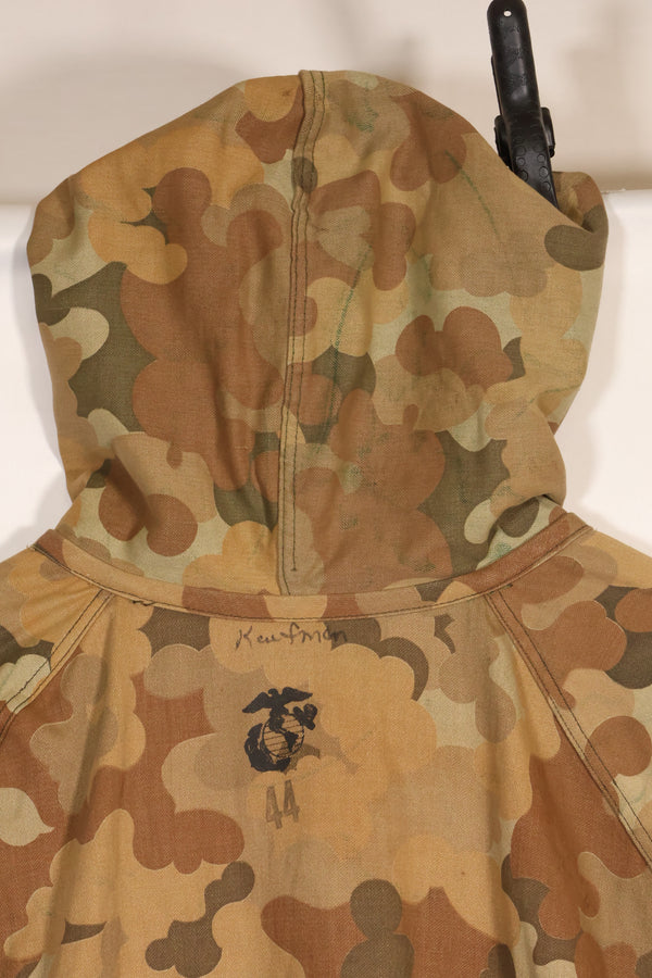 古いレプリカ　アメリカ海兵隊　ミッチェル迷彩　リバーシブル　パーカー　中古品