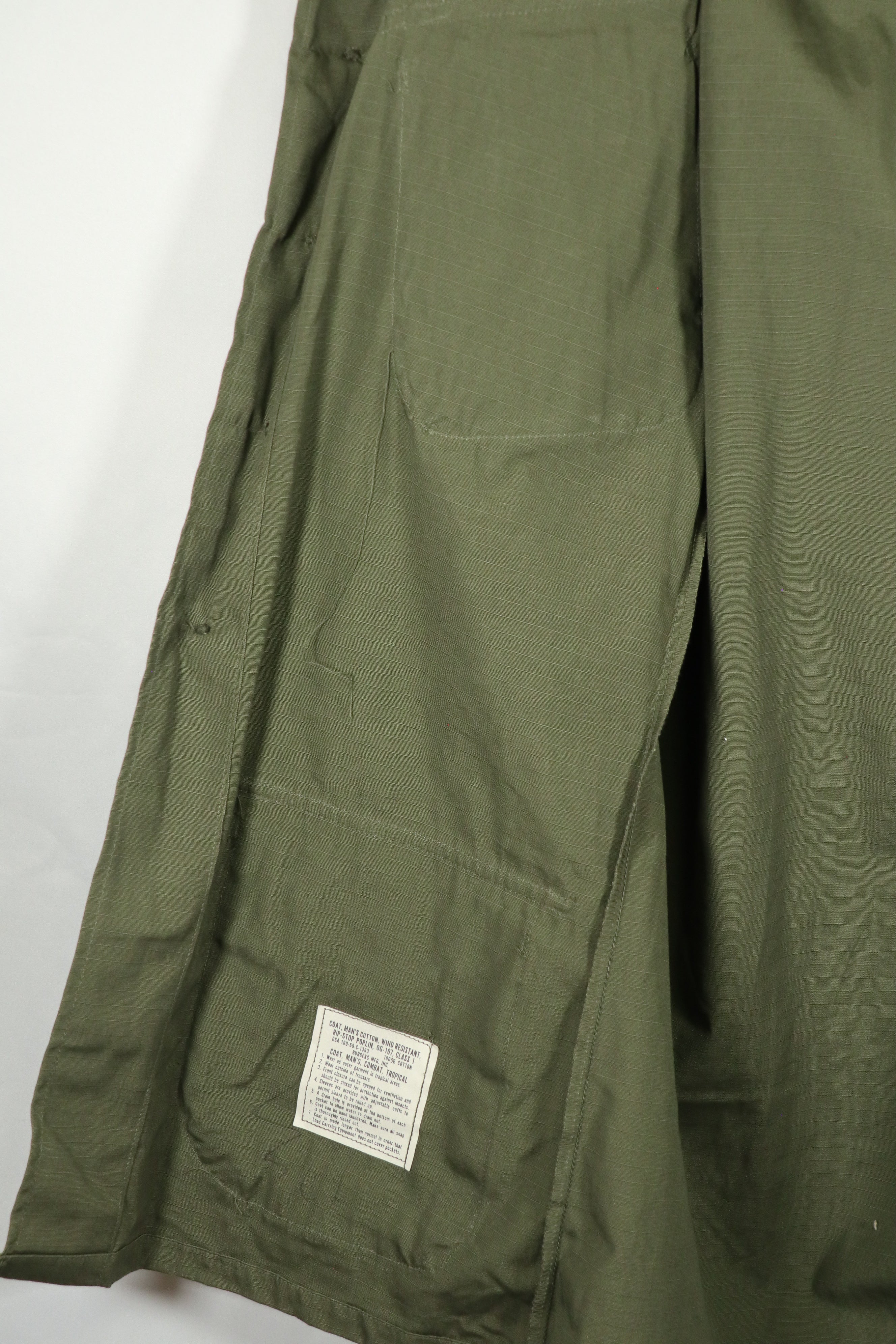 実物　デッドストック品　1969年製　4th Model ジャングルファティーグ   X-SMALL-REGULAR