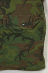 1960年代〜70年代　薄手生地　ハンティングシャツ　インビジブルリーフ迷彩　半袖カスタム　中古品  B
