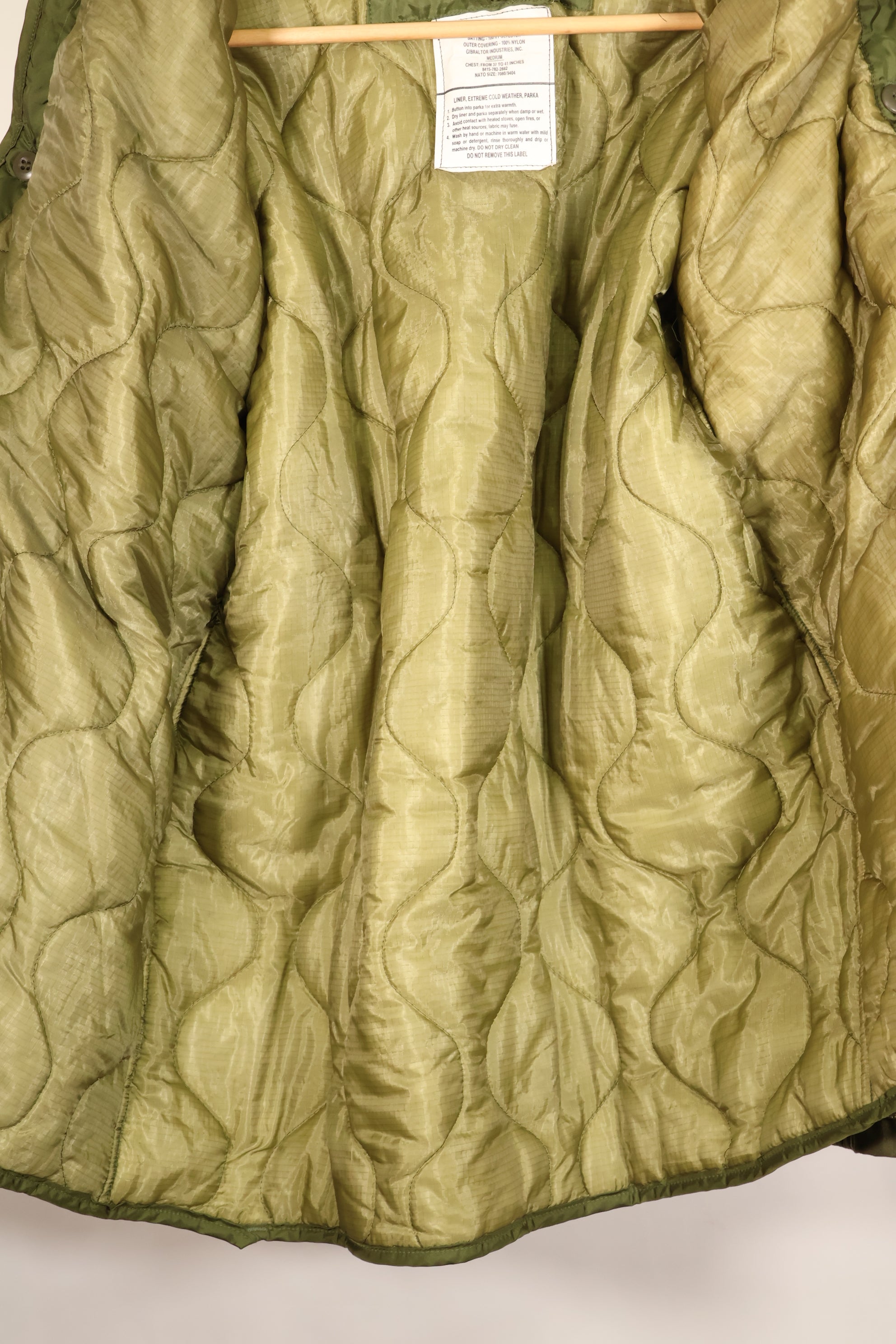 1967 Contract, M-R, U.S. Military, 2nd Model M65 Field Jacket, Aluminum Zipper, With Liner, Used