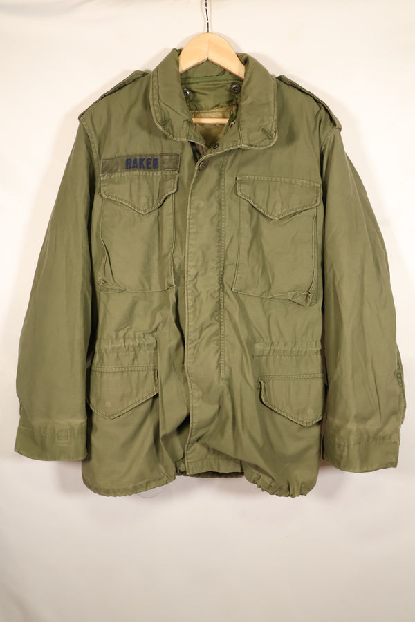 1974 Contract, S-R, U.S. Military, M65 Field Jacket, 3rd Model with Liner, Used