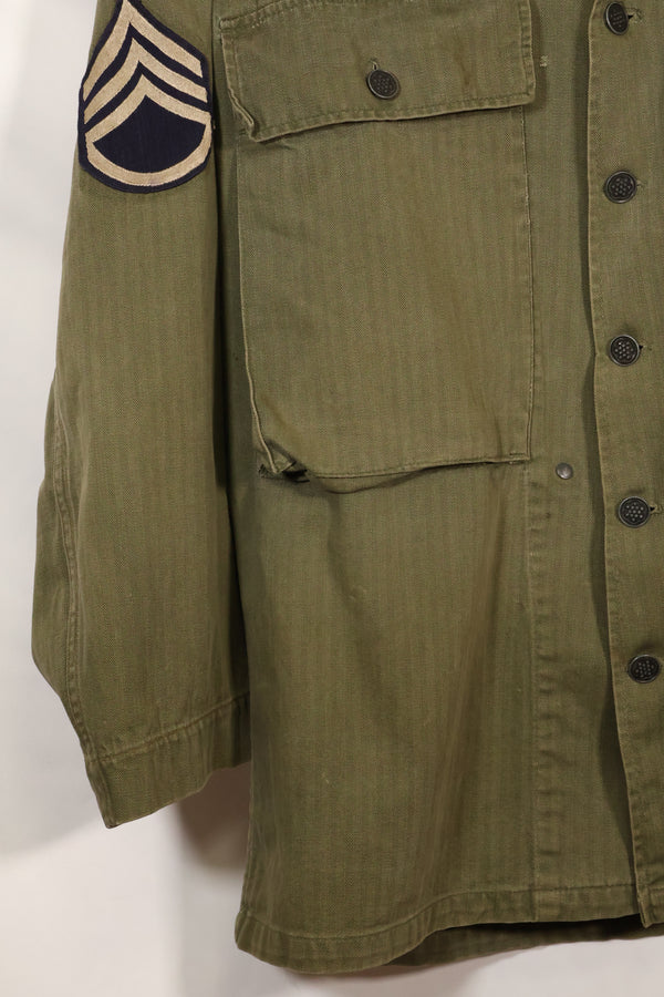 1940年代　アメリカ陸軍　M43 HBT　ユーティリティジャケット　中古品　状態良い