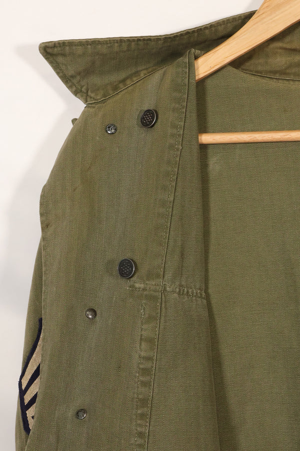 1940年代　アメリカ陸軍　M43 HBT　ユーティリティジャケット　中古品　状態良い