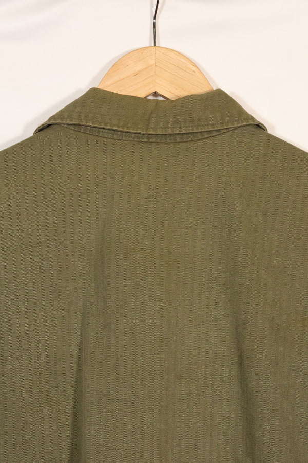 1940年代　アメリカ陸軍　M43 HBT　ユーティリティジャケット　中古品　状態良い