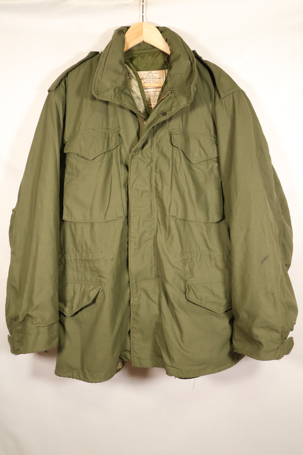 1976年契約　M-R　アメリカ軍　M65　フィールドジャケット　1973年M65パーカーライナー　組合わせ品　中古品