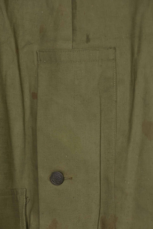 1940年代〜50年代前半　アメリカ海軍　陸軍ボタン　デッキパンツ　レインパンツ　中古品　A