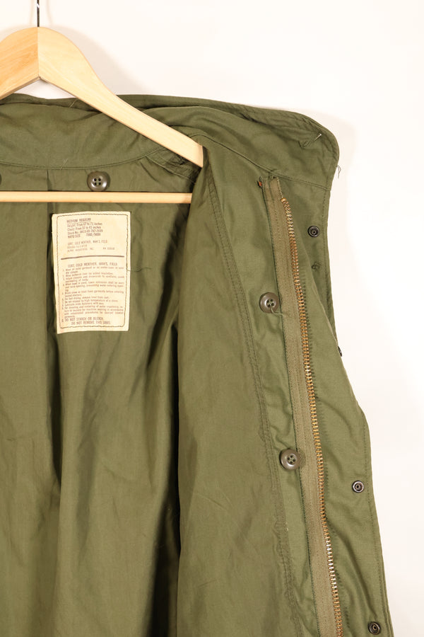 1976年契約　M-R　アメリカ軍　M65　フィールドジャケット　1973年M65パーカーライナー　組合わせ品　中古品