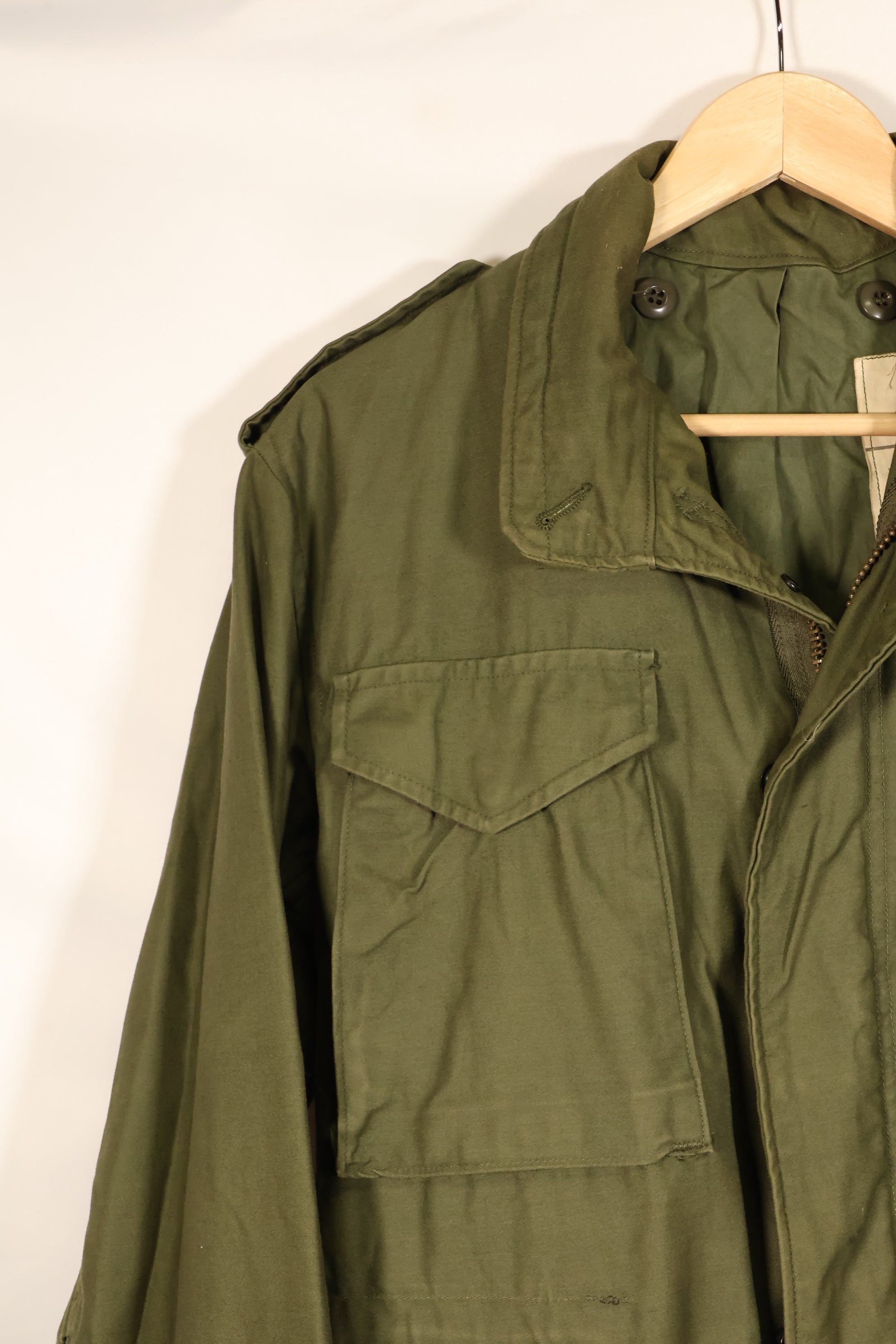 1975年契約　S-R　アメリカ軍　M65 フィールドジャケット　状態良い　ジャケットのみ　中古品