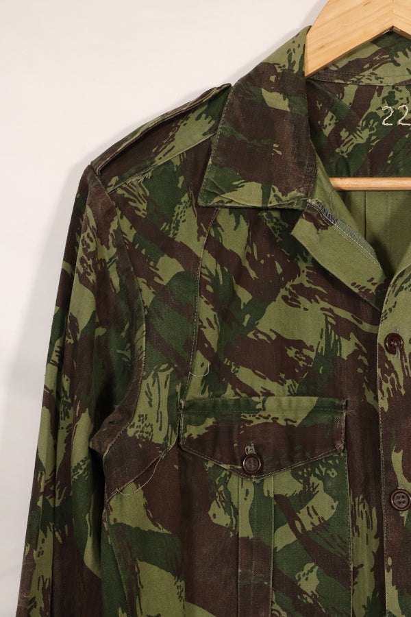 1960年代〜70年代　ポルトガル軍　リザード迷彩　コンバットシャツ　中古品