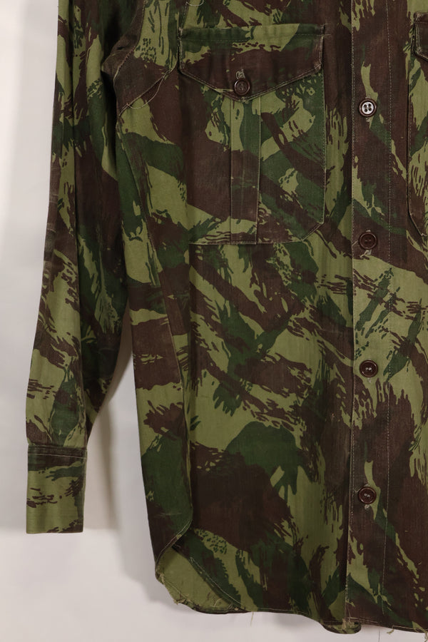 1960年代〜70年代　ポルトガル軍　リザード迷彩　コンバットシャツ　中古品