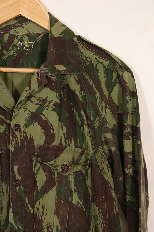 1960年代〜70年代　ポルトガル軍　リザード迷彩　コンバットシャツ　中古品