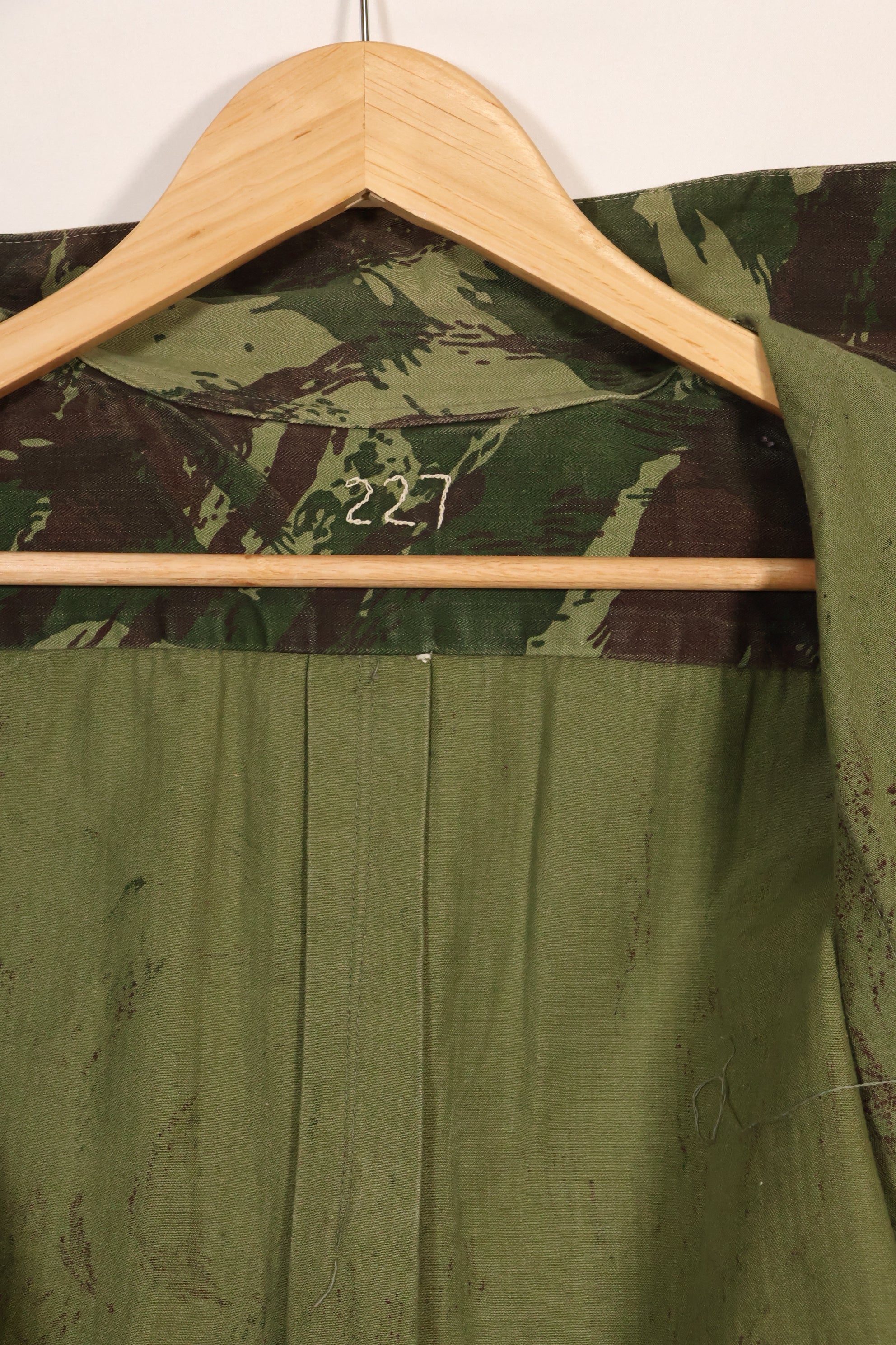 1960年代〜70年代　ポルトガル軍　リザード迷彩　コンバットシャツ　中古品